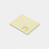Fox Couple Kust met Little Hearts Overhead Post-it® Notes (Schuin)
