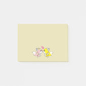 Fox Couple Kust met Little Hearts Overhead Post-it® Notes (Voorkant)