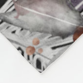 Fox Couple Winter Foliage Kerstmis op maat Fleece Deken (Hoek)