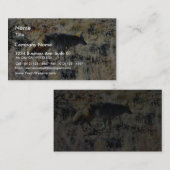 Fox coyotes Wild Anilmal in Field Visitekaartje (Voorkant / Achterkant)