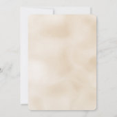 Fox Cream Baby shower Kaart (Achterkant)