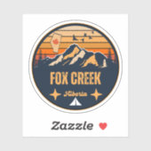 Fox Creek, Alberta Sticker (Vel)