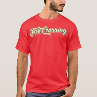 Fox Crossing estro Art Baseball Vintag T-shirt