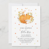 Fox Cub Baby Sprinkle Invitations Kaart (Voorkant)