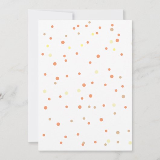 Fox Cub Baby Sprinkle Invitations Kaart (Achterkant)