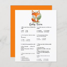 Fox cub Baby Trivia | BABY SHOWER
