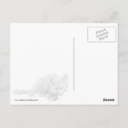 Fox Cub Briefkaart (Achterkant)