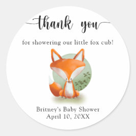 Fox cub - Dank u Ronde Sticker