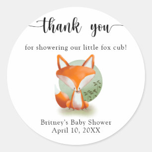 Fox cub - Dank u Ronde Sticker