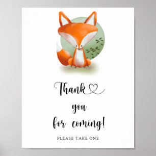 Fox Cub \ Hartelijk dank voor uw komst Poster