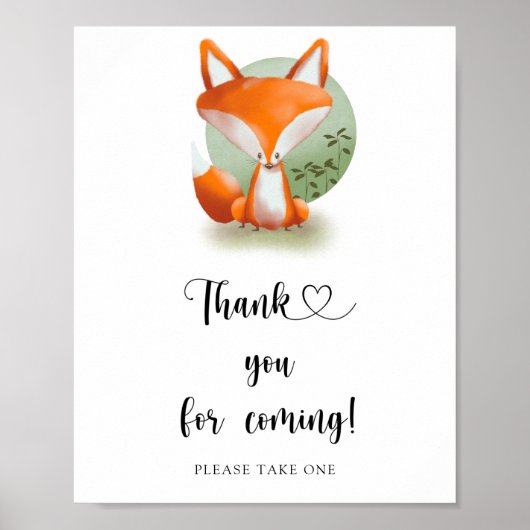 Fox Cub \ Hartelijk dank voor uw komst Poster (Voorkant)