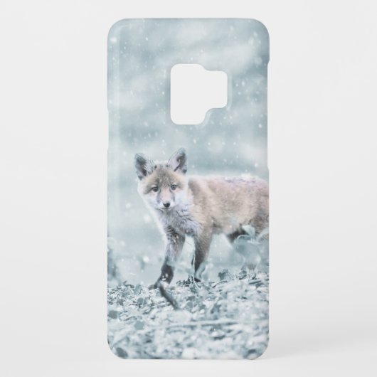 Fox Cub in de sneeuw Case-Mate Samsung Galaxy Hoesje (Achterkant)