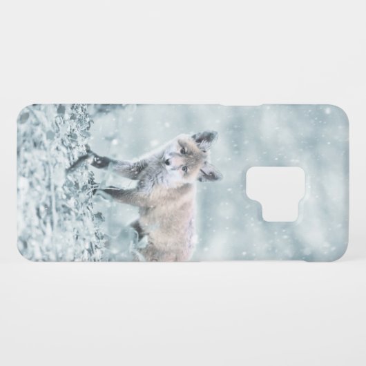 Fox Cub in de sneeuw Case-Mate Samsung Galaxy Hoesje (Achterkant (horizontaal))