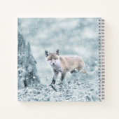 Fox Cub in de sneeuw Notitieboek (Achterkant)