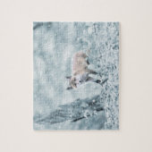 Fox Cub in the Snow Legpuzzel (Verticaal)