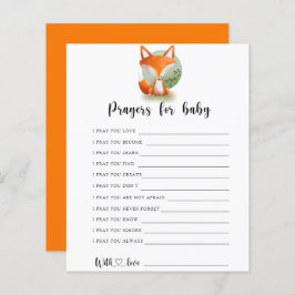 Fox cub Party spel | Gebed voor baby