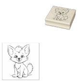 Fox Cub Rubberstempel (Gestempeld)