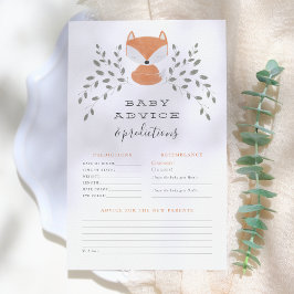 Fox Cub Rustic Woodland Baby Advies & Voorspelling