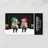 Fox cubs, kerstfeestmaal informatiekaartje (Voorkant)