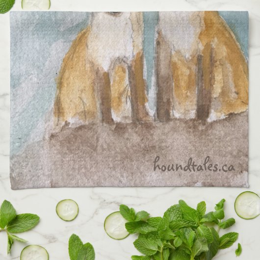 Fox Cubs Tea Towel Theedoek (Gevouwen)