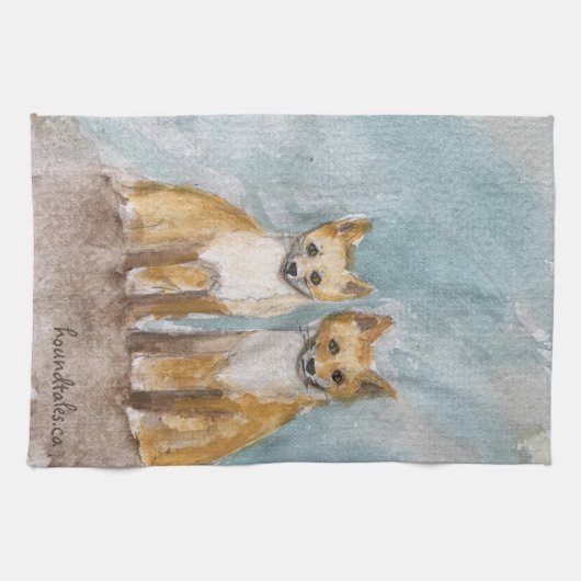 Fox Cubs Tea Towel Theedoek (Horizontaal)