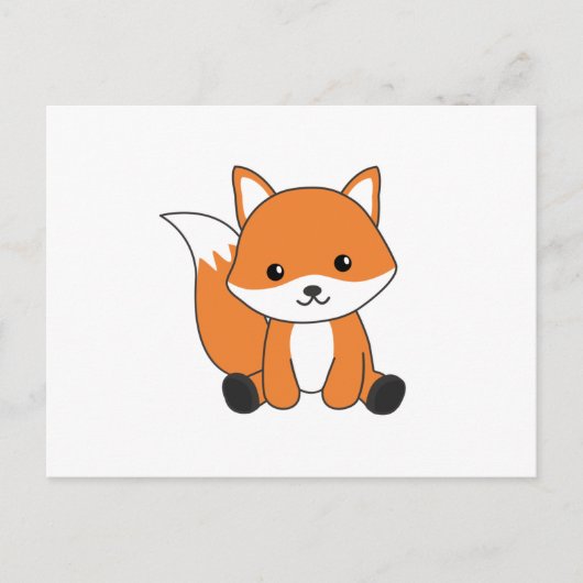 Fox Cute Forest Animal Foxes Red Fox Briefkaart (Voorkant)