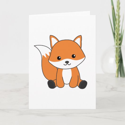 Fox Cute Forest Animal Foxes Red Fox Kaart (Voorkant)