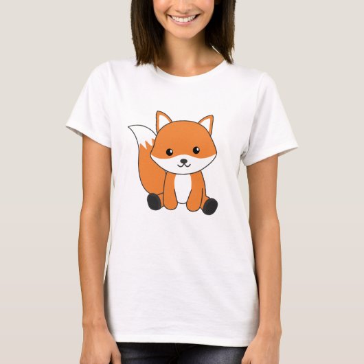 Fox Cute Forest Animal Foxes Red Fox T-shirt (Voorkant)