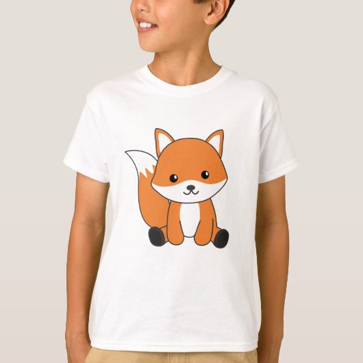 Fox Cute Forest Animal Foxes Red Fox T-shirt (Voorkant)