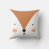 Fox Cute Green nursery Baby Room Kussen (Achterkant)