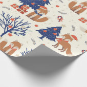 Fox Cuties (grootschalig) Cadeaupapier (Hoek)