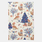 Fox Cuties Monogram Theedoek (Verticaal)