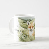Fox Daisy Flowers Koffiemok (Voorkant links)