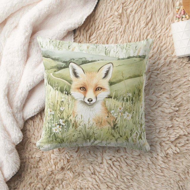 Fox Daisy Flowers Kussen (Deken)
