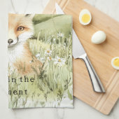 Fox Daisy Flowers Theedoek (Quarter Fold)