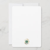 Fox Deer Winter Snow Merry Kerstmis Feestdagenkaart (Achterkant)