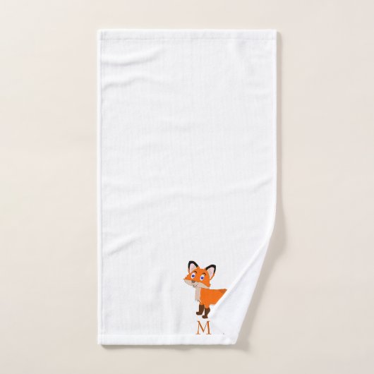 Fox Design Monogrammed Bad Handdoek (Handdoek)