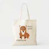 Fox Design Personalized Tote Bag (Voorkant)