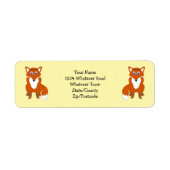 Fox Design Retouradres Etiket (Voorkant)