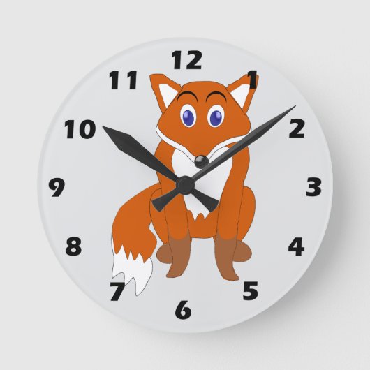 Fox Design Ronde Klok (Voorkant)