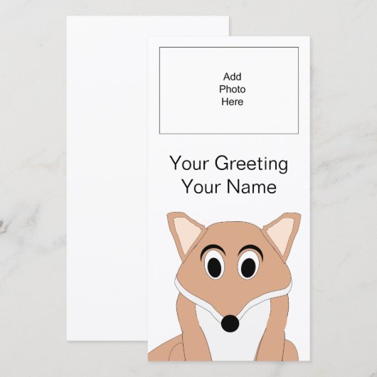 Fox Design Voeg Afbeelding fotokaart toe (Voorkant / Achterkant)