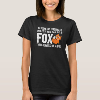 Fox-Design voor mannen Foxes Dierlijk wild T-shirt