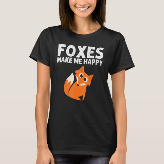 Fox Designs For Men Women Foxes Animal Wildlife T-shirt (Voorkant)