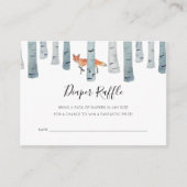 Fox Diaper Raffle Baby shower Kaart (Voorkant)