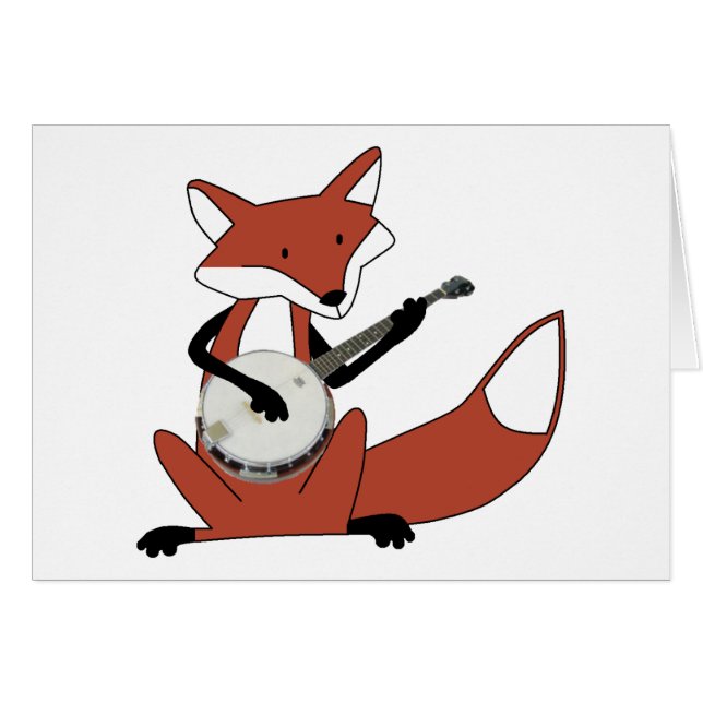Fox die de Banjo speelt (Voorkant Horizontaal)