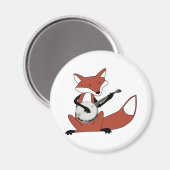 Fox die de Banjo speelt Magneet (Voorkant / Achterkant)