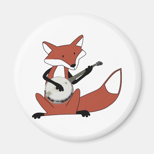 Fox die de Banjo speelt Magneet (Voorkant)
