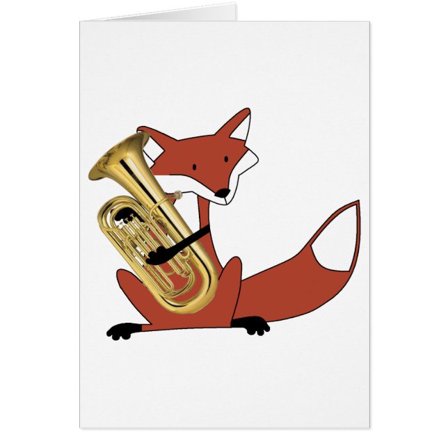 Fox die de euphonium afspeelt (Voorkant)