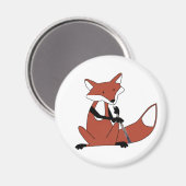 Fox die de Oboe speelt Magneet (Voorkant / Achterkant)