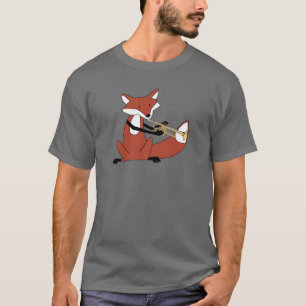 Fox die de Trumpet afspeelt T-shirt